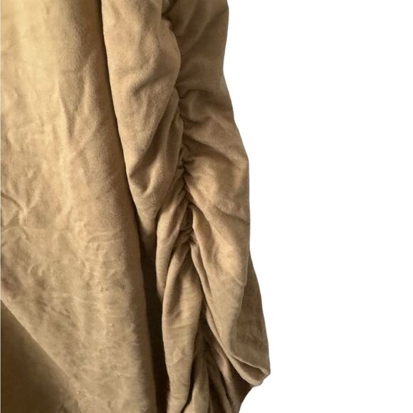 Love J Tan Brown Sleeveless Bodycon Ruched Dress Size 2XL - Picture 6 of 12